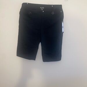 Bermuda casual Soho Elegant Black Knee-Length Shorts